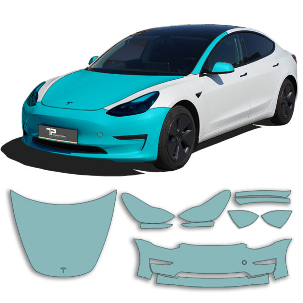 UV-beständige Tesla Model 3 Frontschutzfolie - Lackschutz & Transparenz