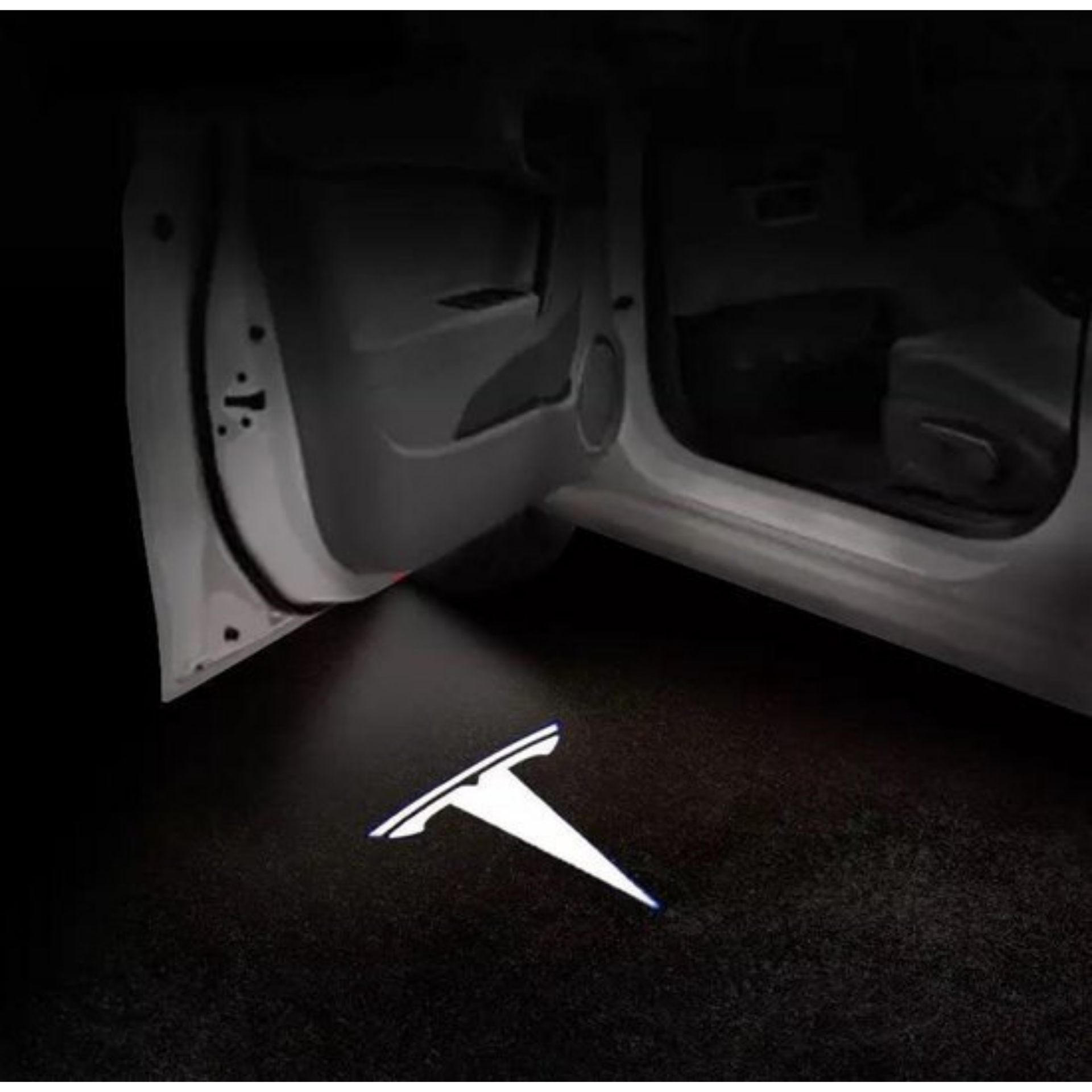 4 PCS Tesla Door Logo Projektolicht Willkommenslicht Einstiegsbeleuchtung  für Tesla Model 3/Y/S/X Türbeleuchtung Autotür Licht Tesla Licht Tesla  Zubehör(Weiß) : : Auto & Motorrad