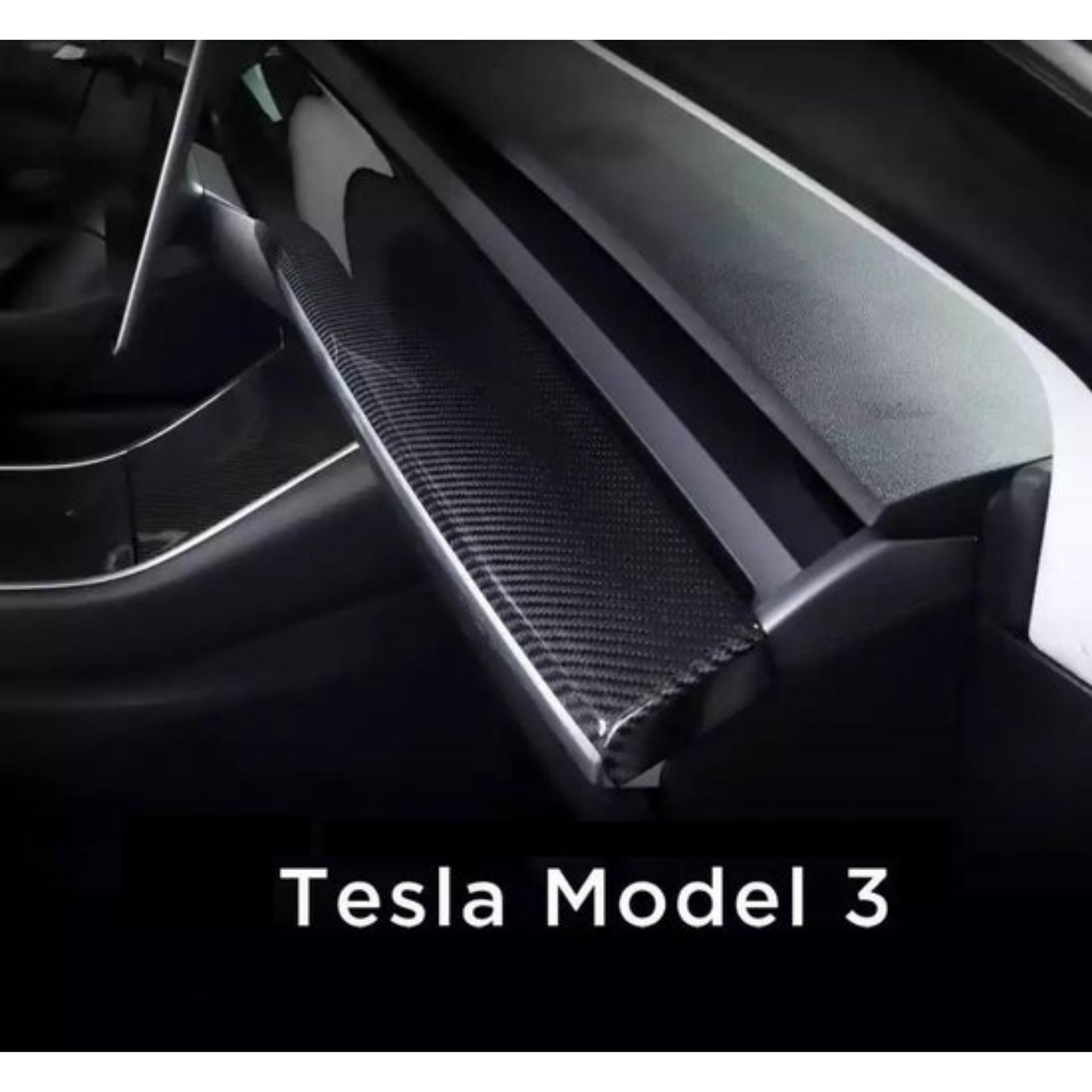 Tesla Model 3 / Panel AC Lüftung Abdeckung Rückseite - Ersatzteil