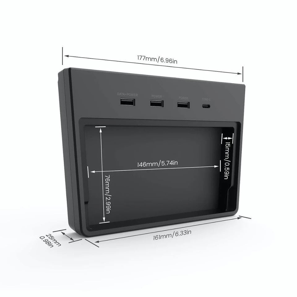 Premium 5 in 1 USB Hub fur Tesla Model 3 Optimal fur Deutschland und Osterreich
