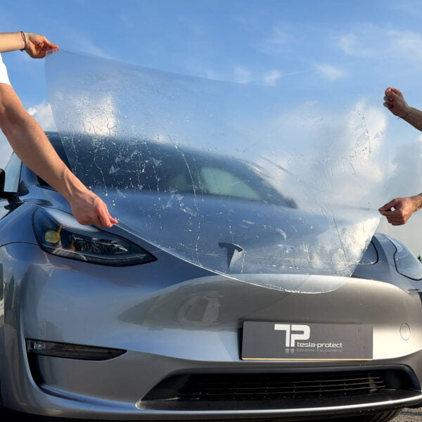 Lackschutzfolie-Motorhaube-Tesla-Model-Y-Anwendung