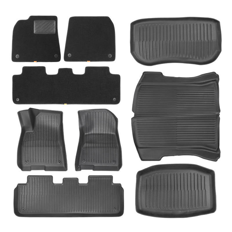 Hochwertige Velours-Matten für die erste Sitzreihe im Tesla Model 3