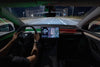 Tesla Ambientebeleuchtung Nachrüsten S3XY Strip – Innenraum bei Nacht mit klaren Lichteffekten, Tesla Ambient Lighting für mehr Komfort.