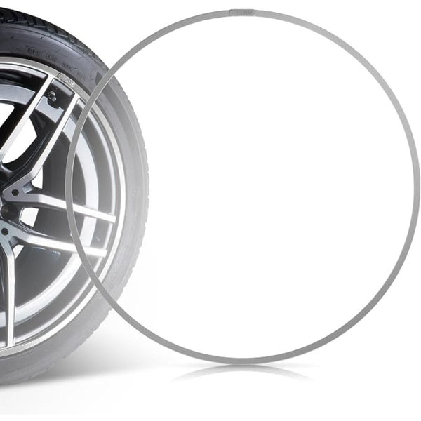 Tesla Felgenschutz 18 Zoll in Silber als Schutzring – elegante Felgenrandabdeckung für Tesla Model 3 und Felgenschutz Tesla Model Y.