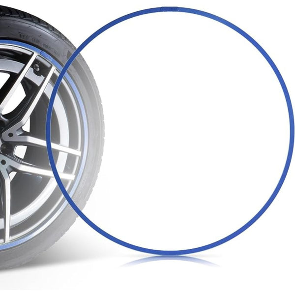 Tesla Felgenschutz 18 Zoll in Blau als Schutzring – sportliche Felgenrandabdeckung für Tesla Model 3 und Felgenschutz Tesla Model Y.