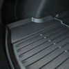 Detail Kofferraummatte Tesla Model 3 Fußmatten Gummimatten 2019 bis 04.2021 Ecoline mit erhöhter Randkante.