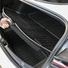 Frunk Einsatz Tesla Model 3 Fußmatten Gummimatten 2019 bis 04.2021 Ecoline mit tiefem Schutzprofil.