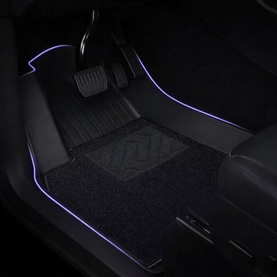 Tesla Model 3 Gummimatten im Innenraum mit Antirutsch Struktur für maximale Sicherheit