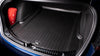 Exakte Passform der Tesla Model 3 Kofferraumwanne Trunk und Frunk – Elastisches Material, ermöglicht einfachen Zugang zum Kabelfach.