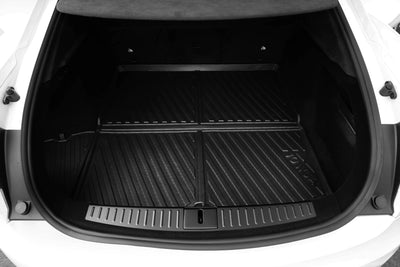 Tesla Model S 2021+ Kofferraummatte schwarz – Stilvolle, strapazierfähige Matte, die das Interieur Ihres Fahrzeugs schützt.