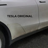 Lieferumfang des tesla model y ppf kit Sidekit Juniper 2025+: 2 Folien, Rakel und Sprühflasche für einfache Montage.