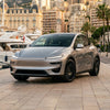 Seitenansicht Tesla Model Y mit the new aero Razor V2 21 Zoll Alufelgen
