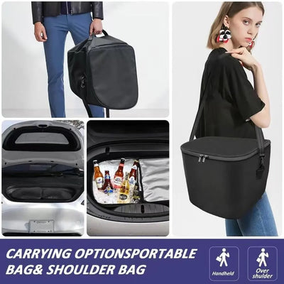 Isolierte Tesla Model Y Frunk Organizer Taschen mit robustem 600D Oxford-Stoff, langlebig, strapazierfähig und leicht zu reinigen.