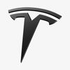 Tesla Model Y Logo Emblem Schwarz Juniper