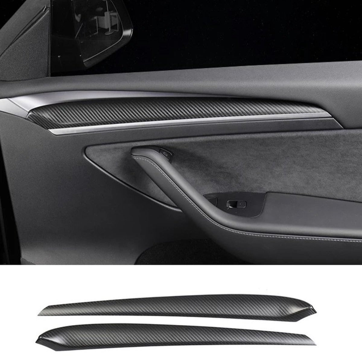 Carbon Armaturenbrett Einsatz - Tesla Model S und X