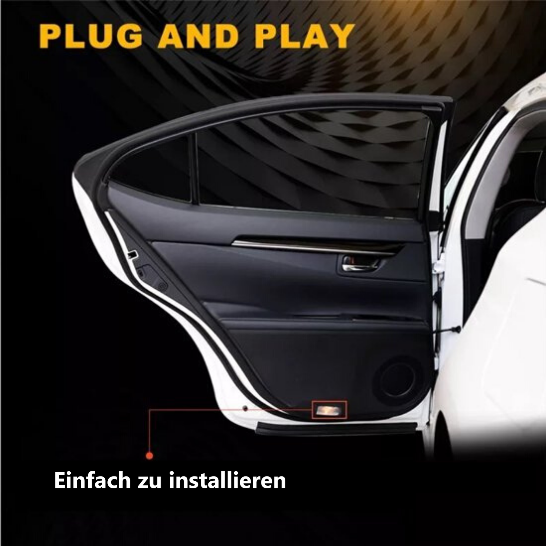 KYHATS 2/4 Stück Autotür Willkommenslicht für Tesla Model 3/Model X/Model  Y/Model S, Auto Türbeleuchtung HD projektor Personalisierte Autotür