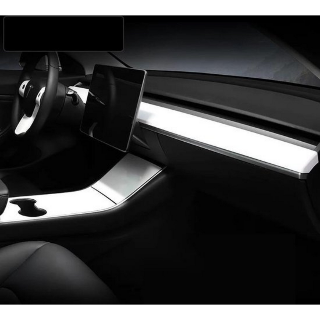 Dekoradhensive Panel-Verkleidungen für Tesla Model Y / 3 Innenraum  Armaturenbrett & tür holz modifikation abdeckung auto styling formteile