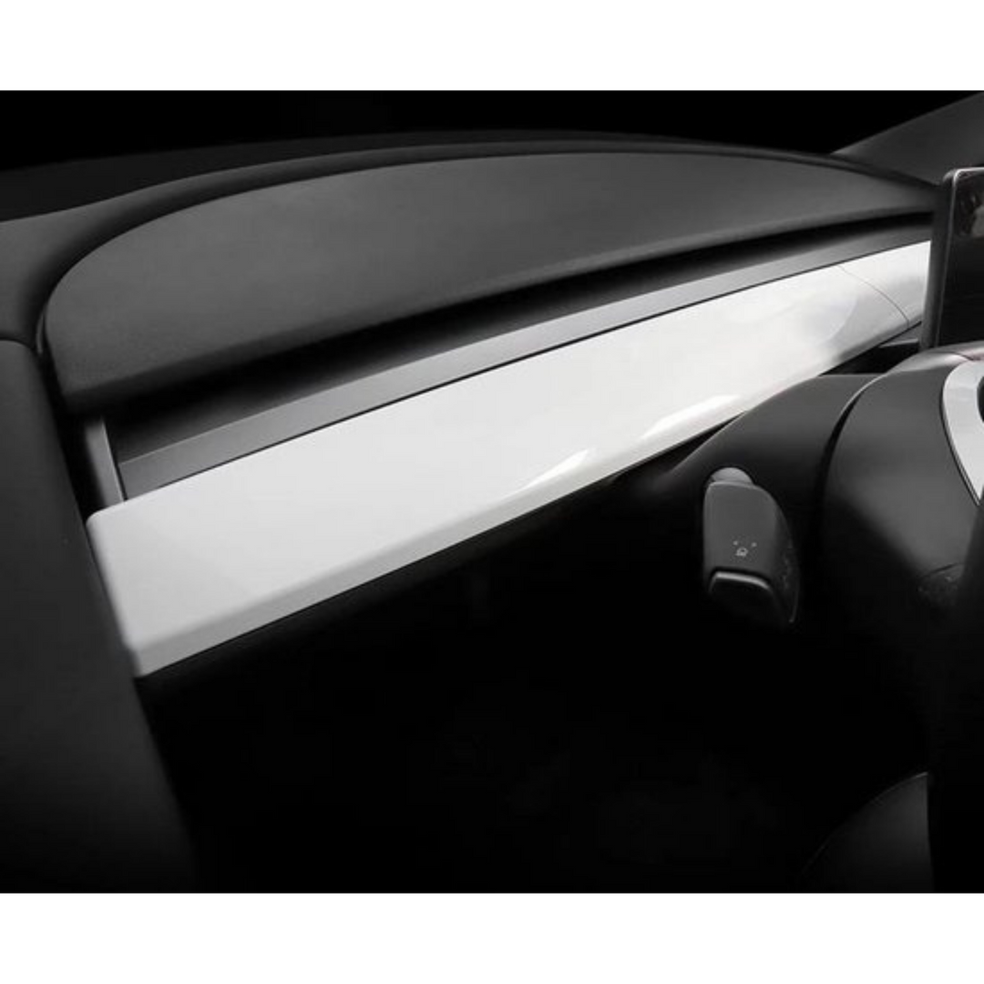 Kaufe Für Tesla Model 3 Y Auto Innenraum Mittelkonsole Control Armlehne  Staukasten Abdeckung Verkleidung Zubehör ABS Kohlefaser