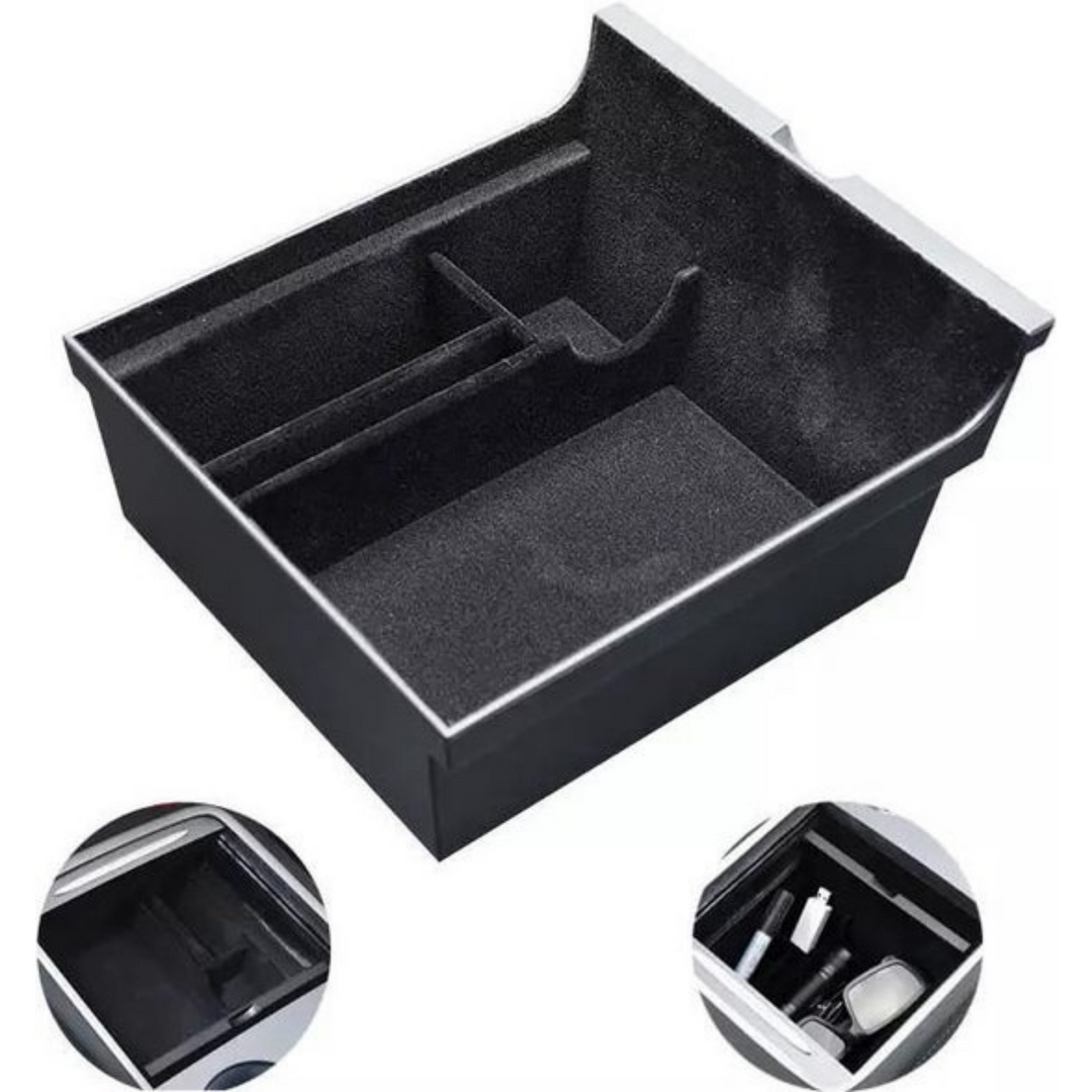 Tesla Model 3 Y Mittelkonsolen-Organizer Aufbewahrungsbox für Auto Zubehör Sonnenbrillenhalter
