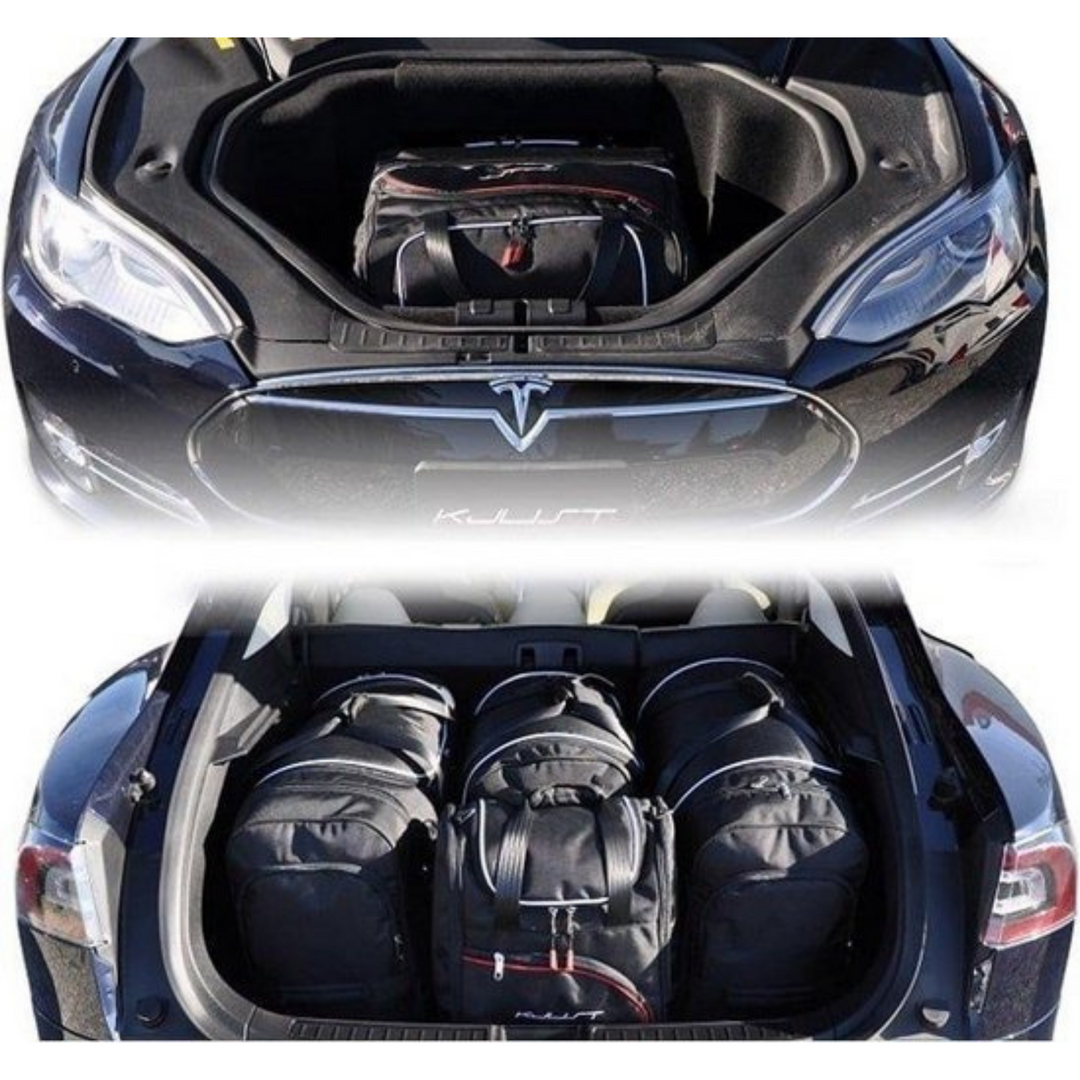 Tesla Model S 2012-2016 Reisetaschen-Set Kofferraum Frunk 8-teilig  Übernachtungsbeutel Auto Zubehör – Mein Tesla Zubehör