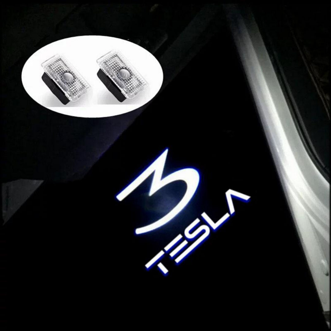 Tesla Model S 3 X Y Ghostlight Türbeleuchtung HD Logo