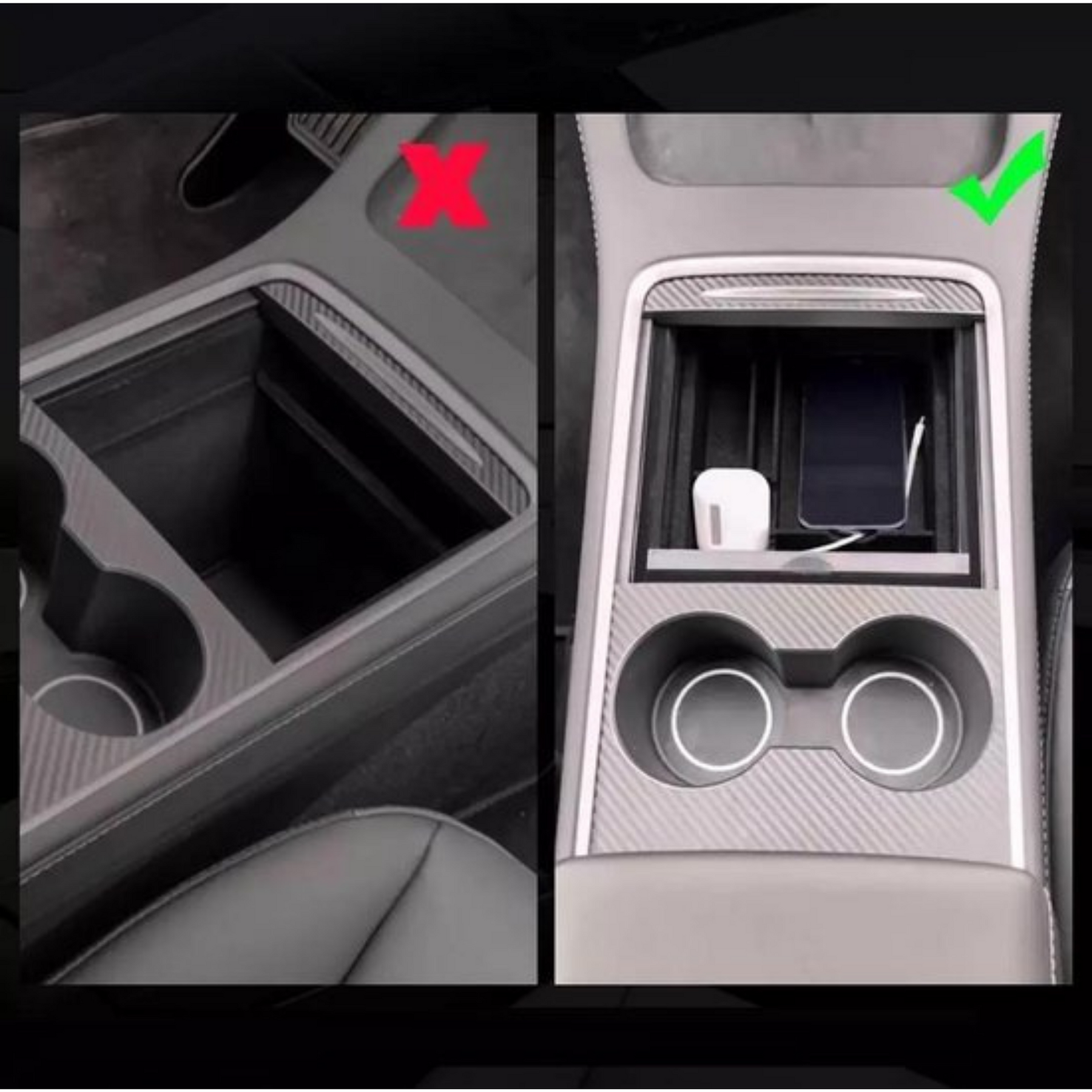 Tesla Model 3/Y Mittelkonsole Organizer Cupholder Getränkehalter in  Brandenburg - Teltow, Tuning & Styling Anzeigen