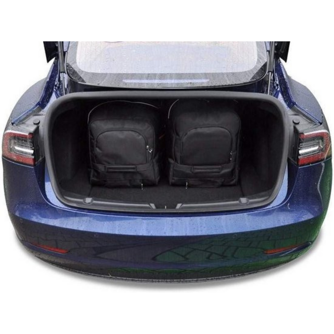 Tesla Model 3 Maßgeschneiderte Kofferraum-Reisetaschen 5-teilige Organizer-Wochenendtaschen Zubehör