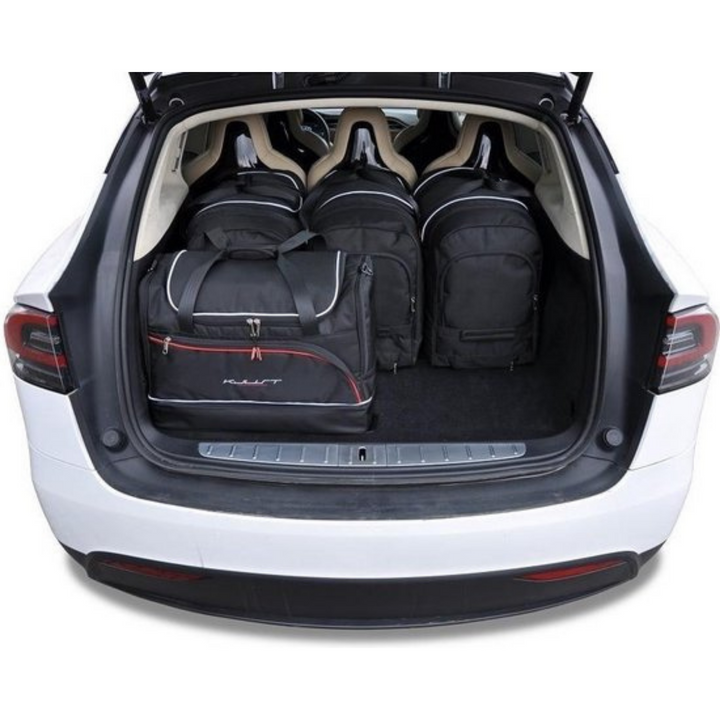 Tesla Model X 2016-heute Reisetaschen-Set Kofferraum Frunk 9-teilig Übernachtungsbeutel Auto Zubehör