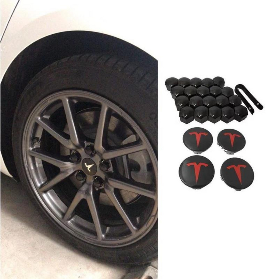 4 stücke Auto Center Caps Radkappen Abdeckung Aero Räder Felgen Kappe Kits  für Tesla Modell 3 Auto Zubehör - AliExpress