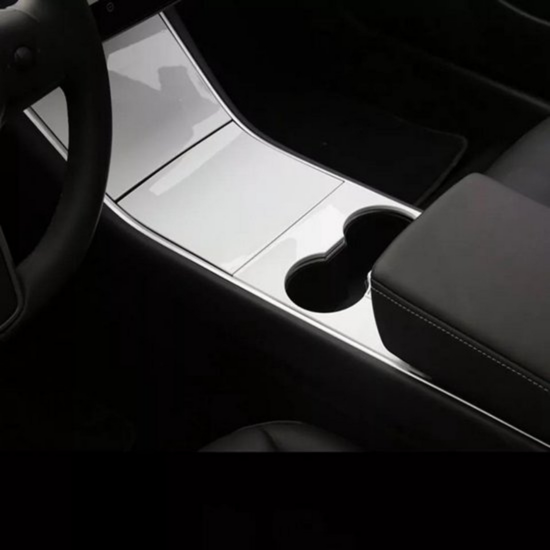 Tesla Model 3 Paneele Mittelkonsole Weiß Wrap Wagen Innere Zubehör Deutschland