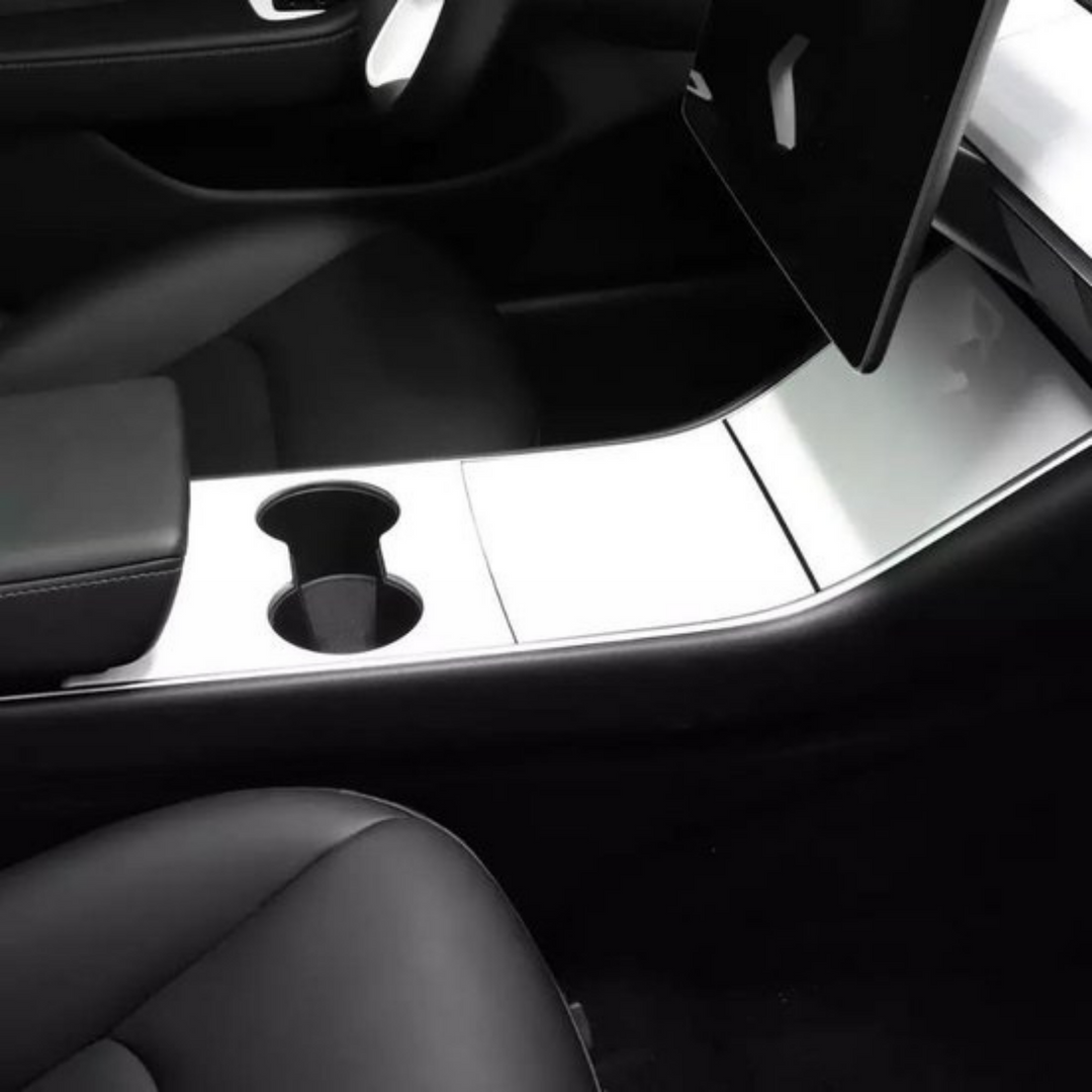 Tesla Model 3 Paneele Mittelkonsole Weiß Wrap Wagen Innere Zubehör Deutschland