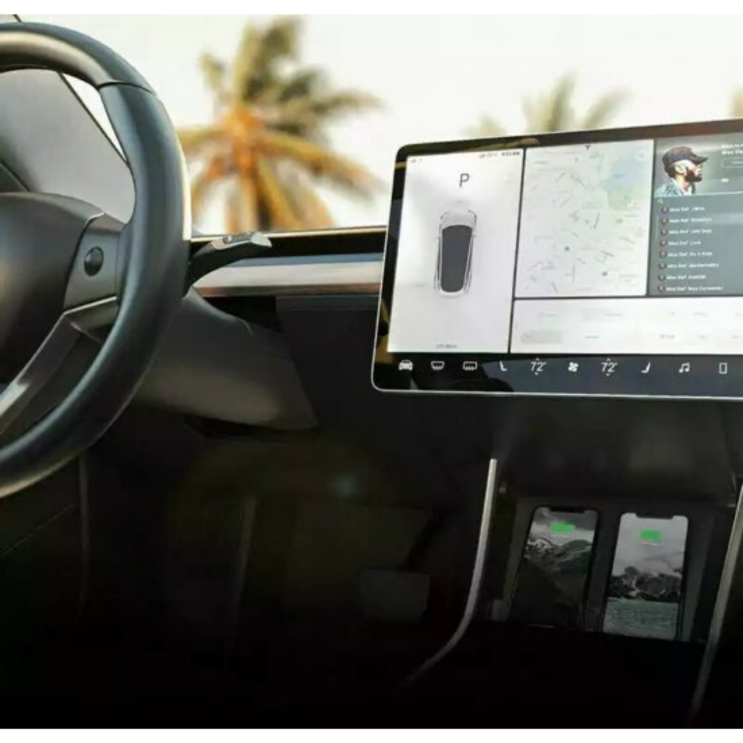 Tesla Model 3 Wireless Ladegerät für Mobiltelefone QI Dual