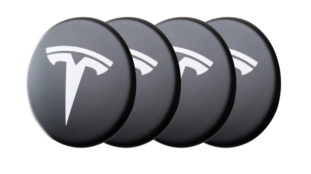 Schwarzes Turbinen-Design Radkappen-Set: Der ultimative Upgrade für Tesla-Fans in Deutschland.