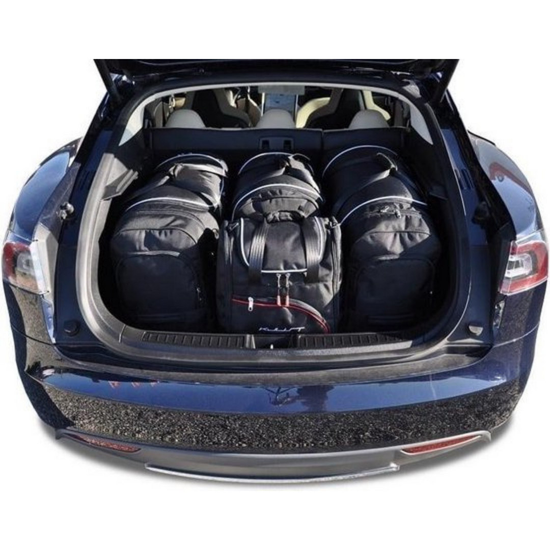 Tesla Model S 2012-2016 Reisetaschen-Set Kofferraum Frunk 8-teilig Übernachtungsbeutel Auto Zubehör