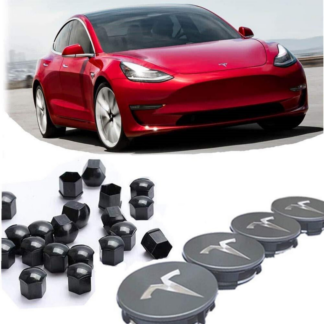 Tesla Model 3 S X Aero Radkappen Kit Nabe Kappen Autozubehör Deutschland -  OEM – Mein Tesla Zubehör