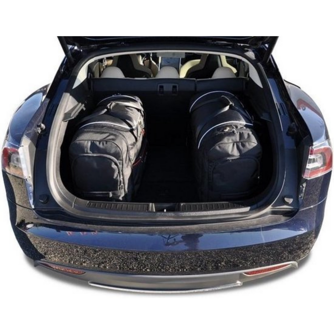 Tesla Model S 2012-2016 Reisetaschen-Set Kofferraum 4-teilig Übernachtungsbeutel Auto Zubehör