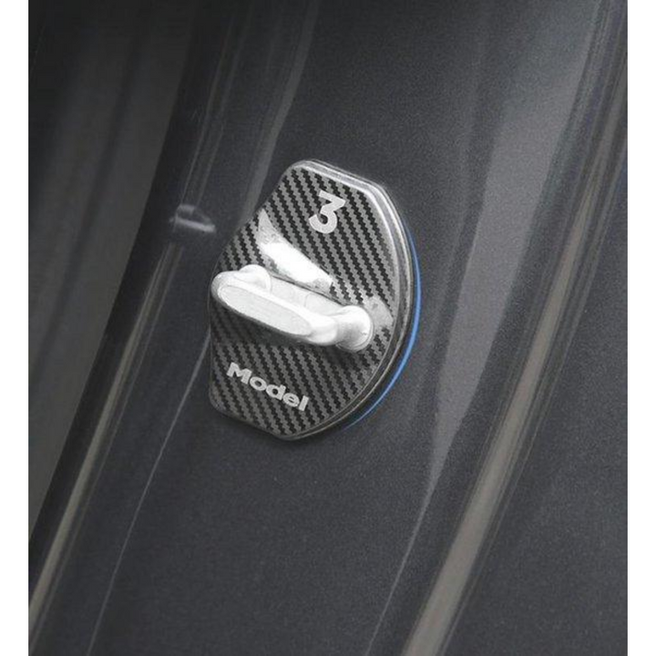 Tesla Model 3 Set Türschlossabdeckung Carbon Car Styling Innere Außen Zubehör Deutschland