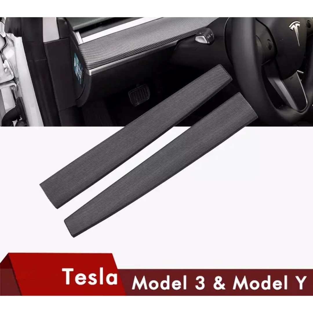 Echte Carbonfaser-Armaturenbrettabdeckung für Tesla Model 3 und Model Y –  Hills