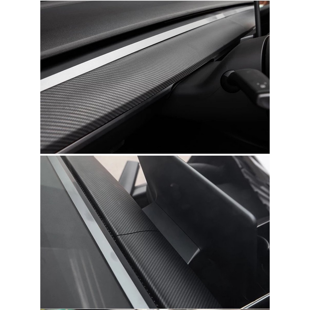Tesla Model 3 Y Armaturenbrettabdeckung Mattcarbon Dashboard Kappe Auto Innere Zubehör Deutschland