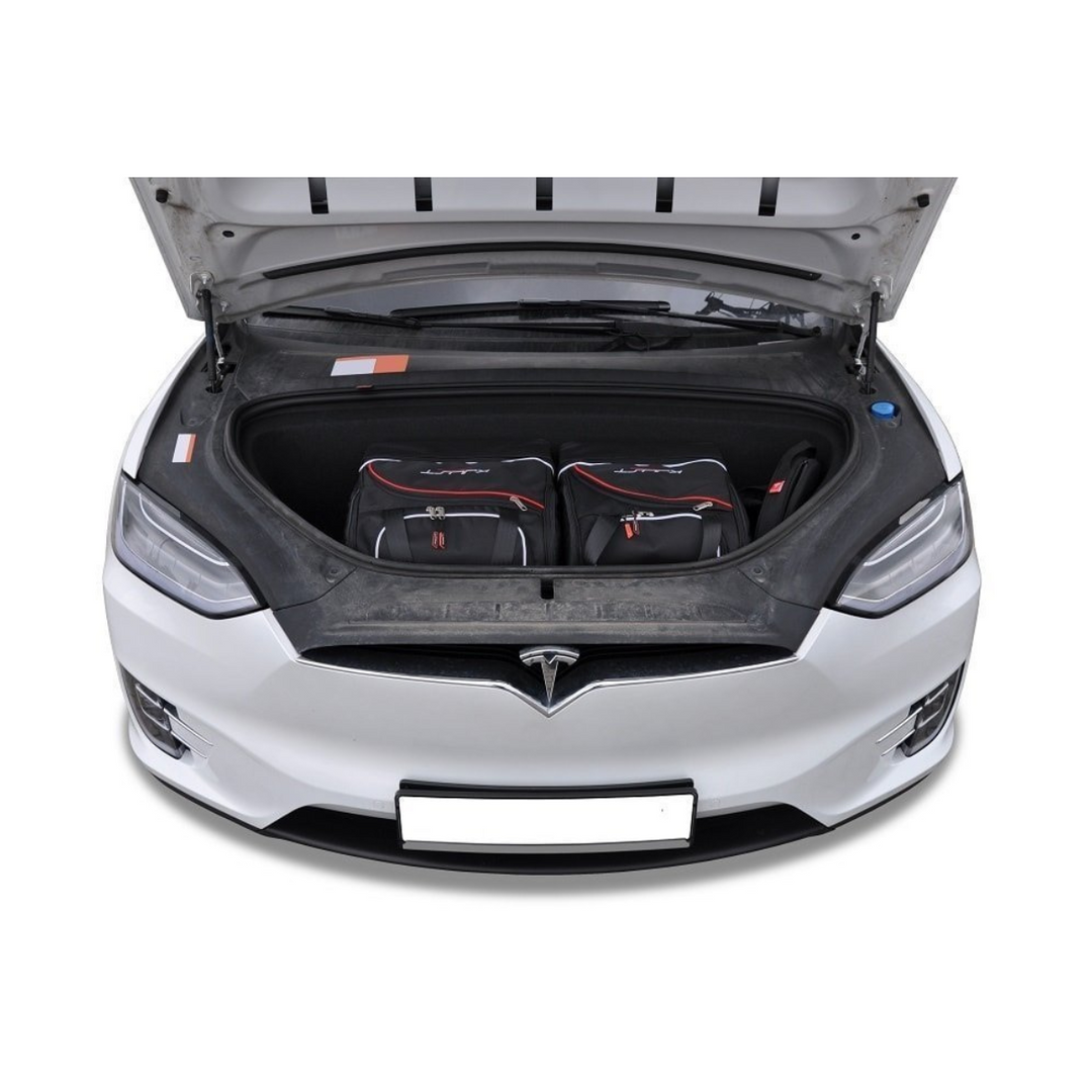Tesla Model X 2016-heute Reisetaschen-Set Frunk 2-teilig Übernachtungsbeutel Auto Zubehör