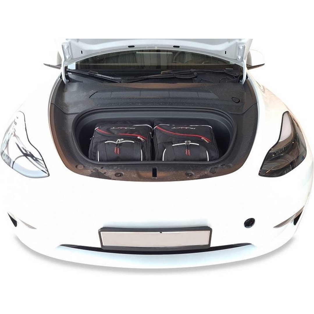 Tesla Model Y 2021+ Reisetaschen-Set 2-teilig Kofferraum Auto Maßgeschneiderte Autotaschen
