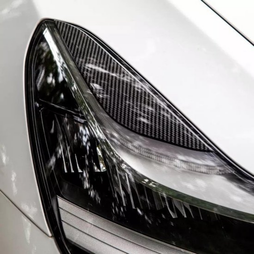Tesla Model 3 Scheinwerferabdeckungen Augenbrauen Scheinwerfer