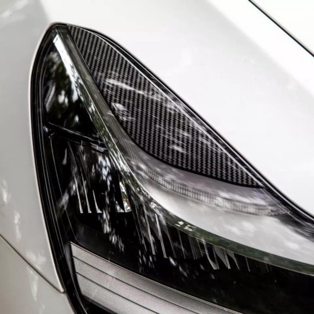 Tesla Model 3 Scheinwerferabdeckungen Augenbrauen Scheinwerfer Spoiler Auto Außenzubehör Deutschland